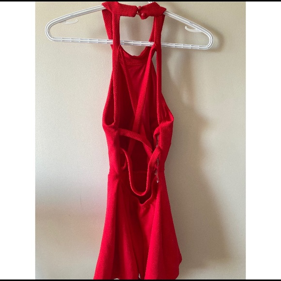 RED ROMPER!!SUPER CUTE - Picture 4 of 6